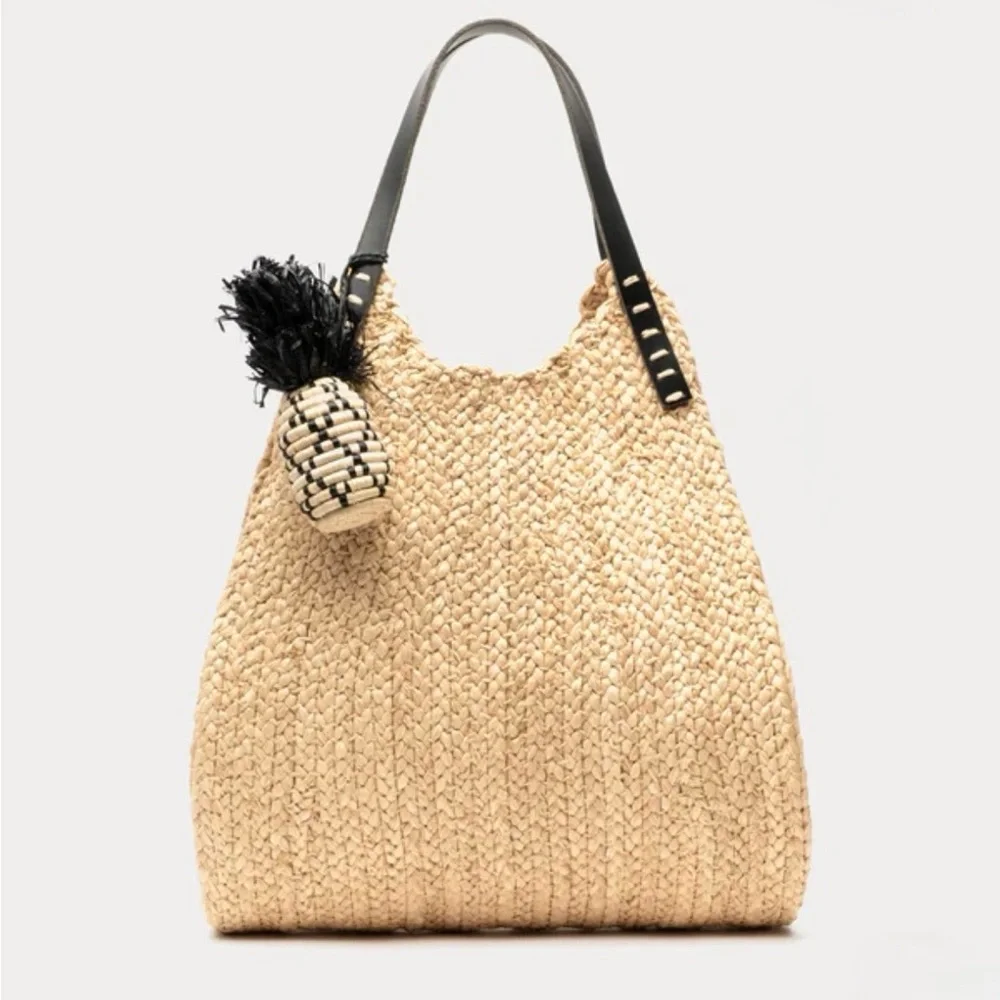 Frances Valentine Raffia Bag Charm. 2” W x 5.75” H. Brand new! - Picture 6 of 7